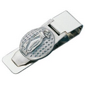 Golf Ball w/Golf Bag Design Money Clip